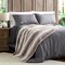 Hastings Home Faux Fur Throw Blanket, Luxurious, Soft, Hypoallergenic with Sherpa Back, 60"x70" (Cream Beige) 629020FQY - alternate 3